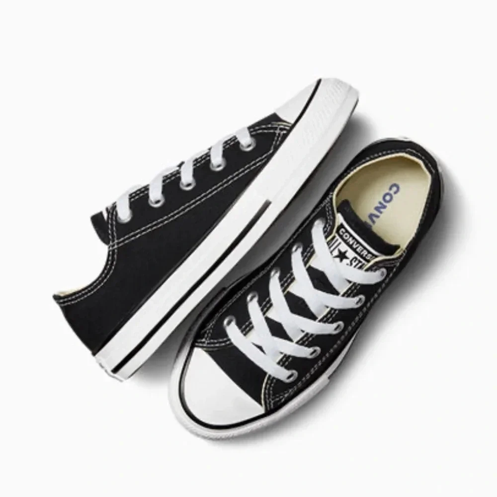 Converse Chuck Taylor All Star Lo Sneaker - Little Kid Black Youth Lace Up Shoes